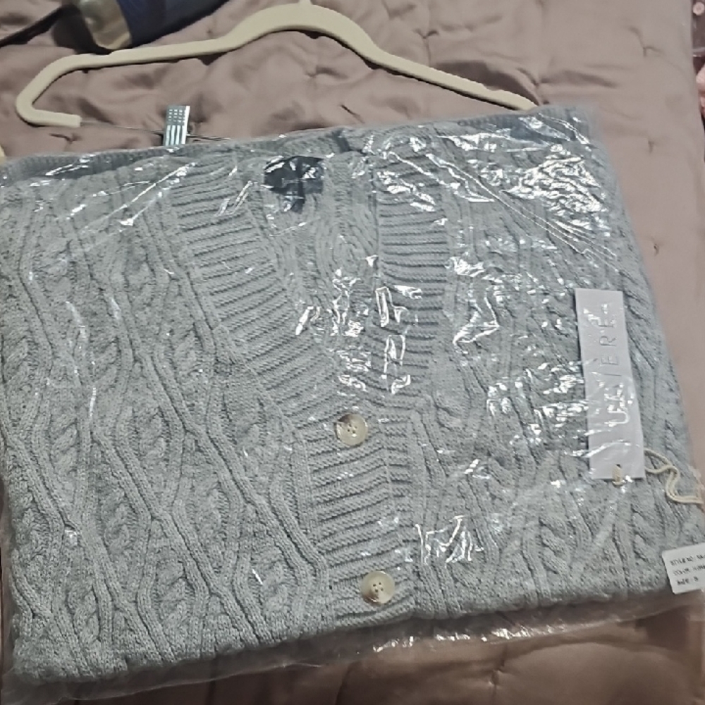 Lumiere Light Gray‎ Cable Knit Dress